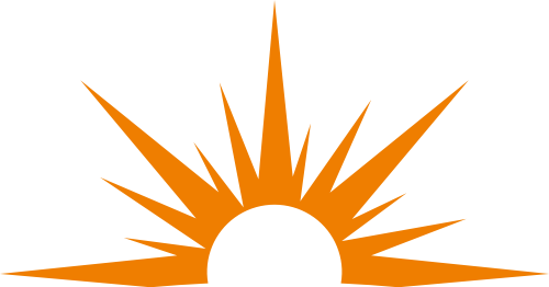 半個太陽矢量logo圖標 logo png