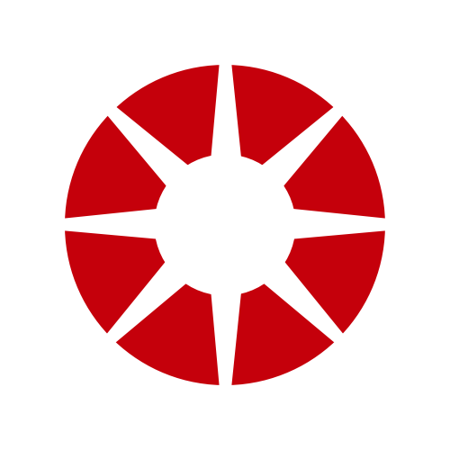 紅色太陽矢量logo圖標 logo png