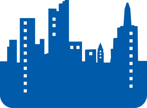 藍色城市矢量logo圖標 logo png