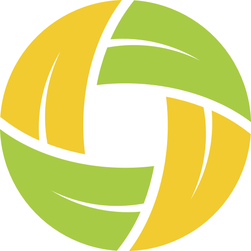 黃色綠色圓形葉子矢量logo圖標 logo png