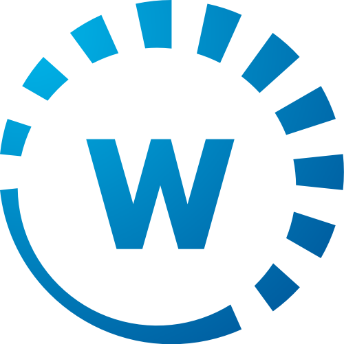藍色字母W矢量logo圖標 logo png