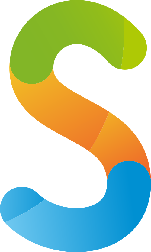 彩色字母S矢量logo圖標 logo png