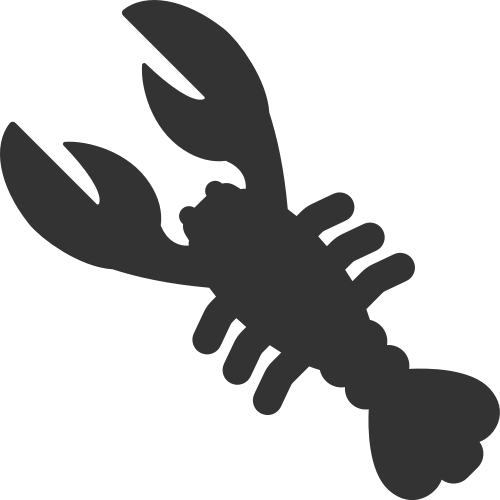 黑色皮皮蝦矢量logo圖標 logo png