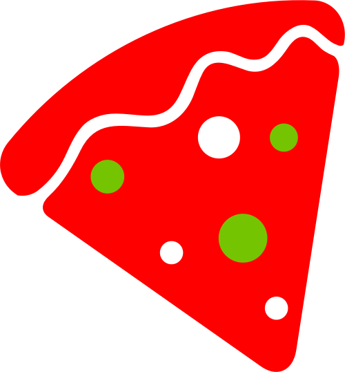 紅色披薩矢量logo圖標 logo png