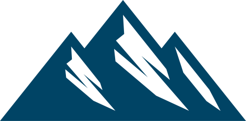 藍色山峰矢量logo logo png