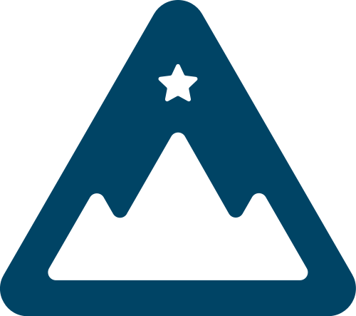 藍色三角形星星矢量logo元素 logo png