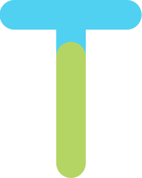 字母T雙色矢量標志圖片 logo png