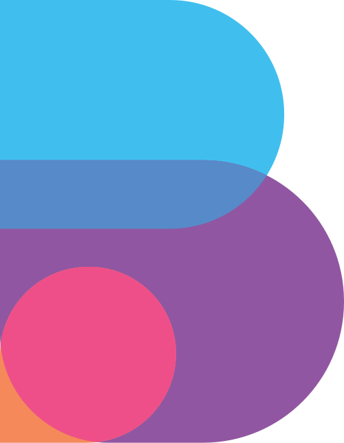 彩色創意抽象字母B矢量logo圖片 logo png