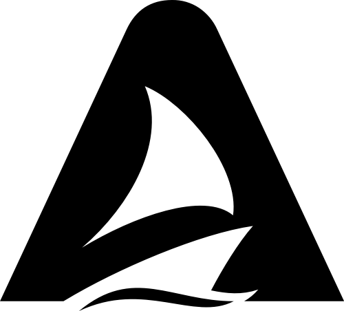 字母A帆船起航出發矢量圖標素材 logo png