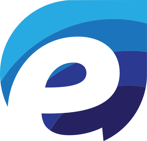 藍色字母E互聯網科技矢量圖標素材  logo png