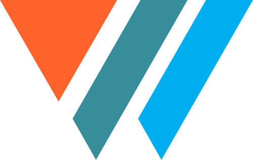 三色抽象W字母商務咨詢合作矢量圖標素材 logo png