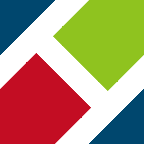 三色多邊形商務咨詢合作logo圖標素材 logo png