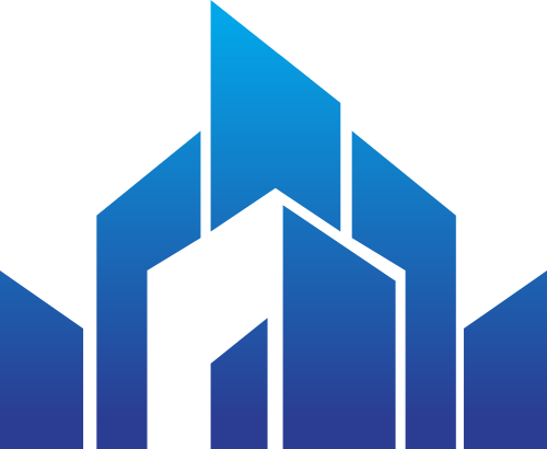 藍色漸變建筑矢量logo logo png