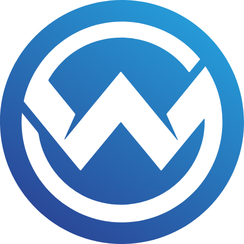 藍色圓形w矢量圖形 logo png