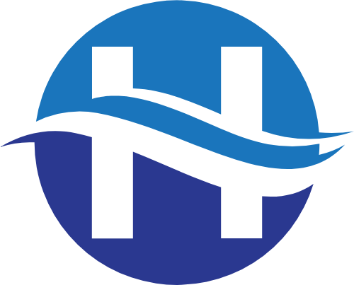 藍色科技h字母 logo png