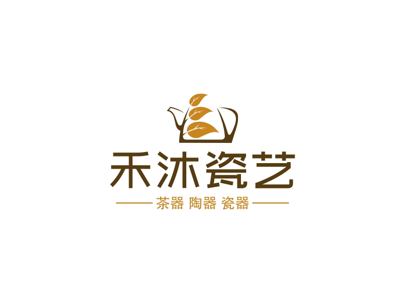 禾沐瓷藝LOGO設計